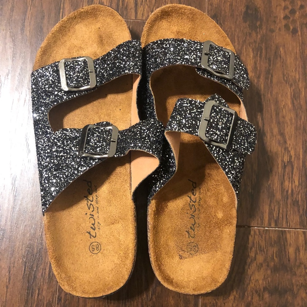 Glitter sandals